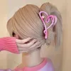 Klemmen zoet roze hart haar clips zomer kpop meisjes haar klauwclip voor vrouwen mode haaraccessoires ontwerp haipin vrouwelijke hoofdtooi y240425