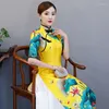 Ethnic Clothing AO Dai Long Cheongsam Traditional China Style Party Qipao Robe Oriental Womens Elegant Evening Dress Vestido Plus Size S-5XL