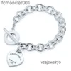 Pulseras de pulsera de diseñador 100% 925 STERLING Silver Original Authentic Classic Key Heart Gift Gift Wedding Women Jewelry VZLP
