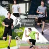 Mens Quick Dry Short Sleeve Gym Running Moisture Wicking Round Neck T-Shirt Training Exercise Gym Sport Shirt Tops Lightweight 240425