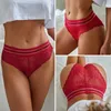 Women's Panties 2PCS/SET Womens Lace Underwear Transparent Sexy Underwear Low Waist Underwear Girls Underwear L-XXLL2404