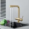 Keuken kranen messing drie-in-één waterzuivering uit pull-out kou en filtratie puur direct drinkbassin kraan XT-261