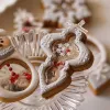 Formen Weihnachten zitternde Keksschneider und Briefmarken Plastik Schneemann Schneeflake Weihnachtsbaum Fondant Biscuit Schimmelkuchen Dekor Backbedarf