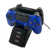 Chargers PS4 Denetleyici LED Şarj Cihazı Çift Bağlantı Noktası Dock İstasyonu Stand Base Beşiği Sony PlayStation 4 PS4 Slim PS4 Pro Gamepad