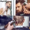 Professional Hair Clipper Krachtige Lithium Battery USB SHARGEBARE TRIMMER LED Display Home Man Beard Shaver Cutting Machine 240411