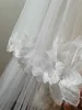 Bijoux de cheveux de mariage Real Photos Romantique Lace Vele de mariage 2 niveaux 4m de long Veil de long avec un peigne à fard