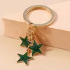 Keychains Lanyards Leuke emailster Keychain Multicolor Stars Key Chains vriendschap geschenken voor vrouwelijke mannen handtas hangers sleutels