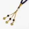 51 99 perles Tasbih Bracelet musulman Emballage Exquis Pierre Agate Design Original Bijoux Tasbeh Mens Boutique Gift 240415
