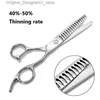 Hair Scissors 1 professional hair clipper 6-inch hair clipper thin scissors sharp and durable hair removal tool Q240426