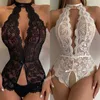 Frauen Nachtwäsche sexy Babydoll Spitze durch krotelfreie Dessous heiße Frauen erotische Dess Porno Night ihn Sexo Comes One -Stück Bodyuit Y240426