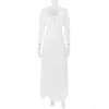 Robes décontractées de base élégantes et chic belles manches bouffantes courtes robes maxi robes de bal de fête tenues de fête d'été blanc pour femme 2023 dro dh3pg