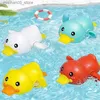 Sandspiel Wasser Spaß neue Cartoon Tier Baby Wasser Spielzeug Schwimmbad Ente Wickelkette Baby Bad Spielzeug 0 24 Monate Geschenk Q240426