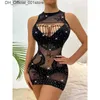 Sexy Set Dessous für Frauen Lady Lenceria Shath Hollow BH Nightwase Nightwear Exotic Apparel Erotische Babydoll Nachthemd Clubwear Q240426