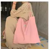 Einkaufstaschen Leinwand große Frauen Schulter Shopper Bag Eco Baumwolltuch Frau Tasche Stoff Student Handtasche Ladies Buch Buch