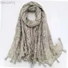 شالات أزياء Lurex Glitter Snake Skin Pattern Tassel Viscose Shawl Lady Soft Shiny Silver Pashmina Stole Fluards Muslim Hijab D240426