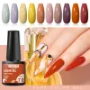 Gel Mtssii 10pcs/12pcs/set Gel Nail Polish Semi Permanent Brown Color Gel Kit Soak Off UV Gel Glitter Manicure Varnish