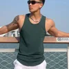 Men's Tank Tops Men Vest Pure Cotton Bodybuilding Motion Outerwear Sweatshirt Undershirt Camiseta Gym Hombre 2024