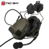 Earratões de ouvido tacsky fone de tático Comtac III Capacete de arco Suporte de trilho de ruído cancelando fone de tiro de tiro para esportes de Airsoft Sports