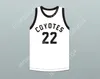 Nome personalizado Nome masculino Juventude/crianças Phil Jackson 22 Williston High School Coiotes Jersey White Basketball Top Stitched S-6xl