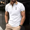 T-shirts masculins pour hommes pour hommes à manches courtes à manches courtes magiques de polo à imprimé numérique.