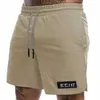 Heren shorts half losse casual sport fitness training heren sport shorts snel drogen massieve kant dezelfde stijl zomer D240426