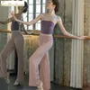 Stage Wear Mixed Color Mouwlevess Ballet Dance Tuchardmeisjes Gymnastics Yoga Jumpsuit Dames Ballerina oefenkleding