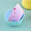 Moules 5 / 9pcs Gâteau de silicone Moule de bouffins multi-étapes Cupcakes boulanges Moules de cuisson Cuisine de cuisson de cuisson de cuisson de cuisson DIY MUFFIN