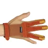 Darts Bogenschießen Arm Finger Wache Leder Handschütze Erwachsener 3 -Finger Handschuh links rechts Jagd Schießsicherheit Anti Slip Protect Protection