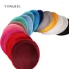 Copricapi rosa o 15 colori basi affascinatori da 20 cm imitazione sinamay derby cappelli basare donne copricapo per feste di nozze