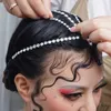 Tattoo Transfer Makeup Decoration Hair Rhinestone Decoration Long Rhinestone Strip Sticker Adhesive Face Decal Temporary Tattoo Stickers 240427