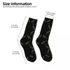 Men's Socks Trombone On Blue Harajuku Sweat Absorbing Stockings All Season Long Accessories For Unisex Birthday Present