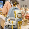 Rucksackstil Female Harajuku Nylon Bag Kawaii Mädchen College Student wasserdichte Fashion Ladies School Book Frauen süß