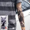 Tatoo Transfer 3pcs/partia Nowe mieszane 100%nylonowe elastyczne fałszywe tymczasowe tatuaż rękawa czaszka wilk totem smok wzory body ramię