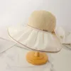 Szerokie brzegowe czapki wiadra czapki męskie luksusowe czapki wiadra designer skórzany kapelusz dla kobiet rybak casquette plażowy czapki słoneczne listy moda płaska szeroka czapka brzegowa