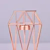 Bandlers Style Nordic Style Whited Iron Geometric Home Decoration Metal Holder Crafts Candlestick Candelabros