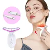 Microcurrent Face Neck Lifting Beauty Device Machine Skin Rejuvenation 7 LED Ansiktsbekämpning Komprimera hemanvändning 240425