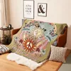 Regenwald Tiger Farbe Geometrisches Muster Sofa werfen Decke abstrakte dekorative Hangdielderpapierdecke Teppich Home Decor 240409