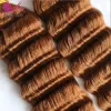 Perruques en vrac de cheveux humains pour tresser la couleur des ondes profondes # 30 Double paquets brésiliens en vrac brésilien sans trame pour les tresses sans nouée boho