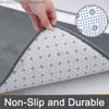 Carpet New type silicone bath mat antiskid shower carpet memory foam soft foot pad absorbent fast drying Q240426