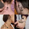 Tattoo Transfer 15 Sheets Small Temporary Tattoos For Women Adults Hands Neck Tattoo Sticker Tiny Fresh Pattern Moon Butterfly Fake Tattoo Paste 240426