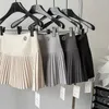 Skirts Luxury Women Pleated Skirt Woolen Spring Korea Style Chrleading Girl A-Line White High Waist Shorts Mini Skirt New Y240420