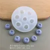 Moldes 3D Blueberry Raspberry Candle Molde Fruit Fondant Simulation Silicone Molde