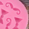 Moulds Moustache Tie Bows Silicone Cake Decor Molds DIY Chocolate Cupcake Cookies Desserts Fondant Mould Cake Decorating Baking Tool