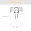 Opslagflessen 2 pc's luchtdichte honing Jar jam glas klein het huisdier plastic voedselpotten verzegeld