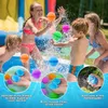 Ballon d'eau réutilisable Jeux d'extérieur plage Summer Rechargeable Scellant Scellant rapide Remplissez Silicone Water Ball Toys for Kids 240410