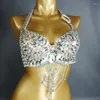 Wear Wear Womens Lady Belly Dance Costume Bra Bra in rilievo sexy Dancing Clothes Night Club Bellydance Tops