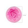 Mögel 1pc hantverk muffin blom 3d rose blommor fondant silikon mögel mögel bakning kakakakor form gelé godis choklad tvål socker