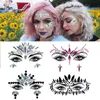 SOA1 Tattoo Transfert 3d Diamond Evergy Autocollant Halloween Makalip Ringestones Bijoux Bijoux Tatoo Self Adhesive DIY BEAUTY Music Festival Decor 240427