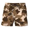 Men's Shorts Camouflage 3D printed shorts for mens outdoor sports board shorts unisex casual swimwear beach pants J240426