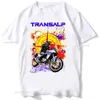 T-shirts voor heren 2023 GS Adventure Transalp XL750 Motorcycle Rider T-shirt Nieuwe Summing Men Korte Slve Moto Sport Boy Casual White Ts Riding Top T240425